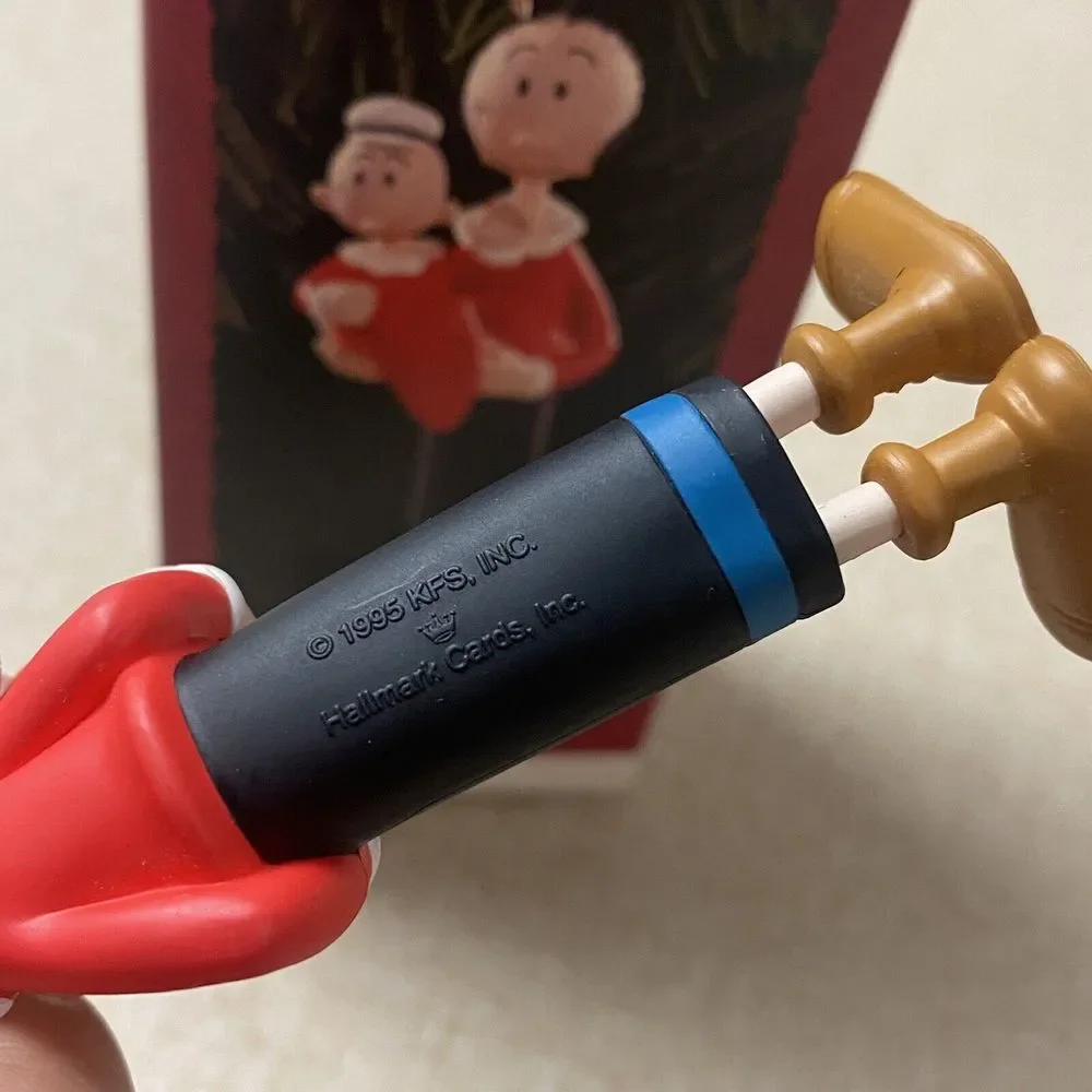 Hallmark‎ Keepsake Ornament Olive Oyl and Sweet Pea From Popeye 1996 Used W/Box